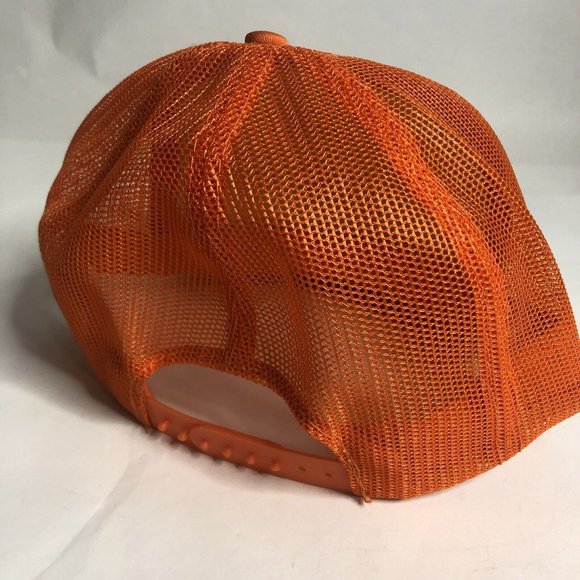 Vtg Palm Beach Safety‎ Patrol Washington D.C. Orange Mesh Trucker Hat - Picture 3 of 9